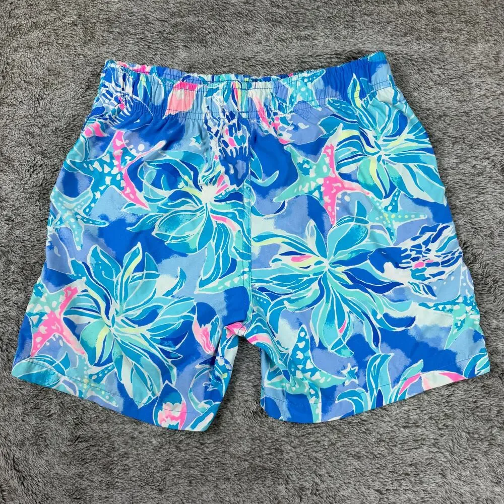 Lilly Pulitzer Capri Trunk Swim Shorts Boys 26 Waist